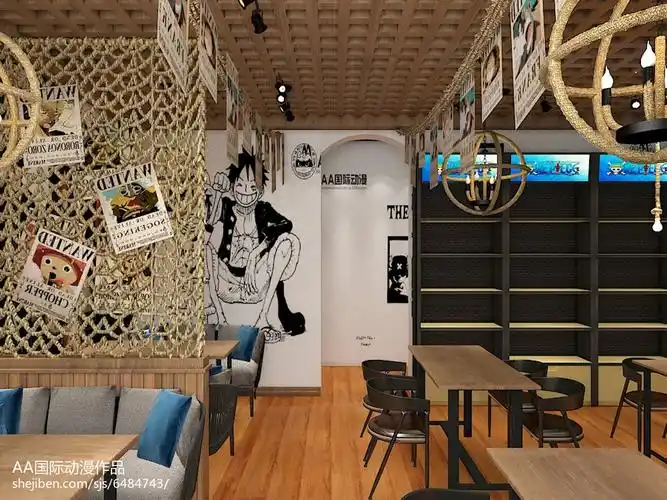 动漫主题店装修设计范例_2734796 – 设计本装修效果图