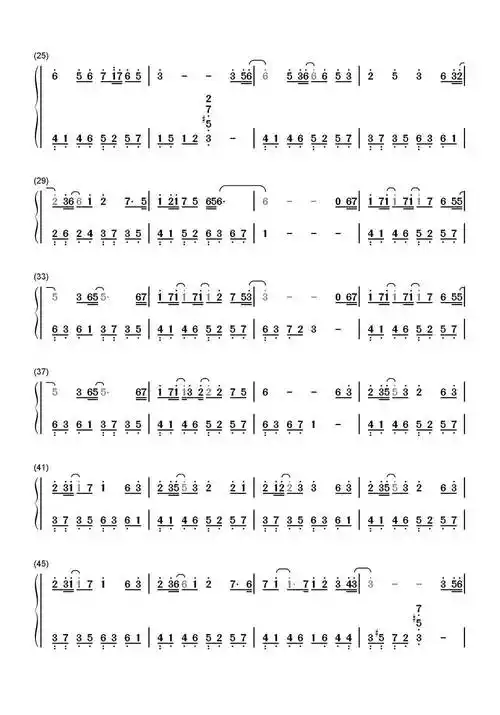 叹云兮钢琴简谱乐谱