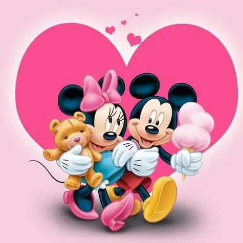 米老鼠一对情侣头像 情侣头像图片大全 -【爱个性】