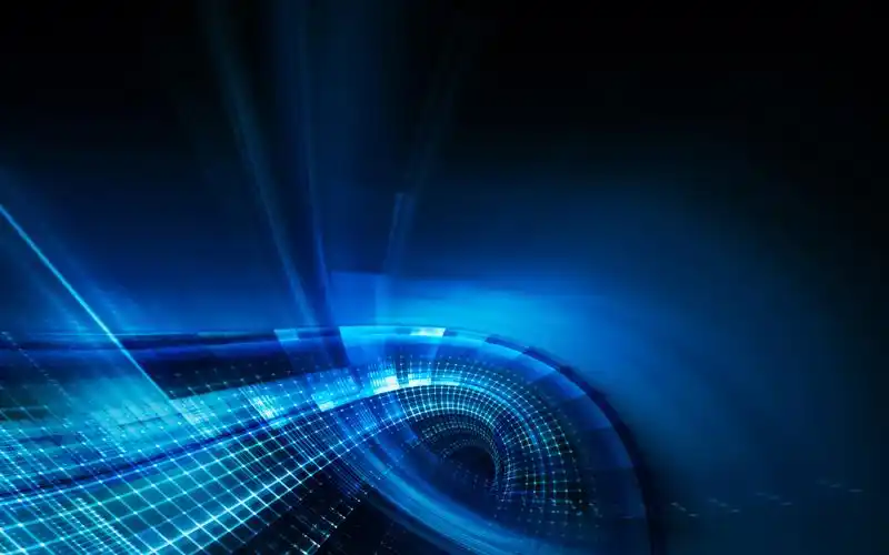 蓝色炫彩抽象,高清图片,电脑桌面-壁纸族