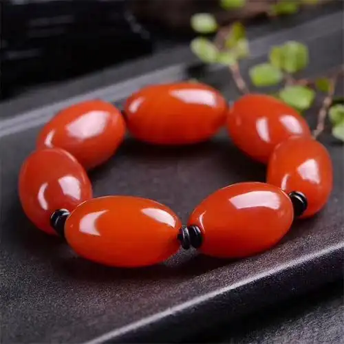 新款红玛瑙手链男女首饰情侣饰品属狗年好运佛珠手串手珠w 款式1
