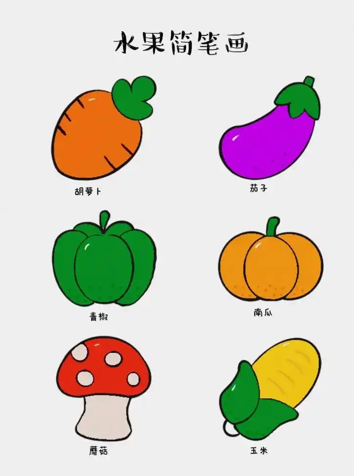水果简笔画.#简笔画 #亲子简笔画 #水果简笔画 #水果儿童 - 抖音