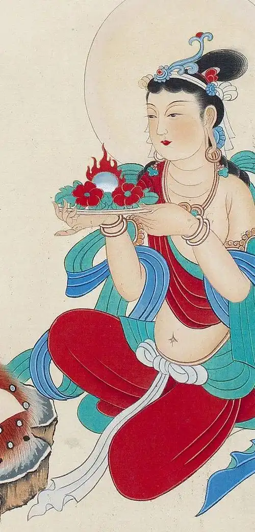 清凉赏析丨龙女礼佛图