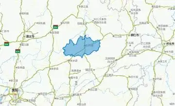 石阡县区位交通图