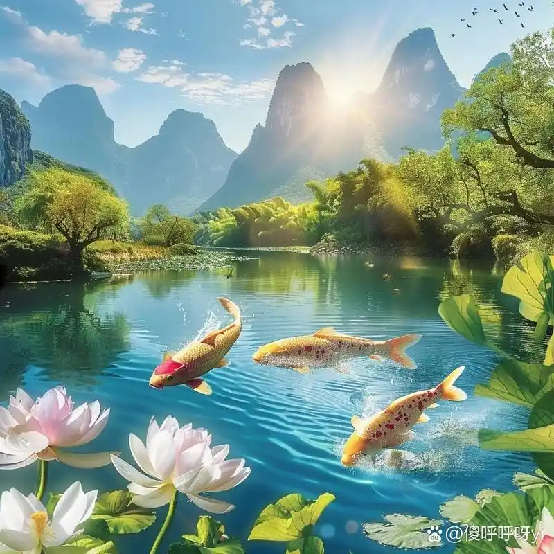 山水风景头像:好运常相伴 #头像