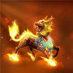 火麒麟图片头像大全炫酷的火麒麟神兽帅气图片头像