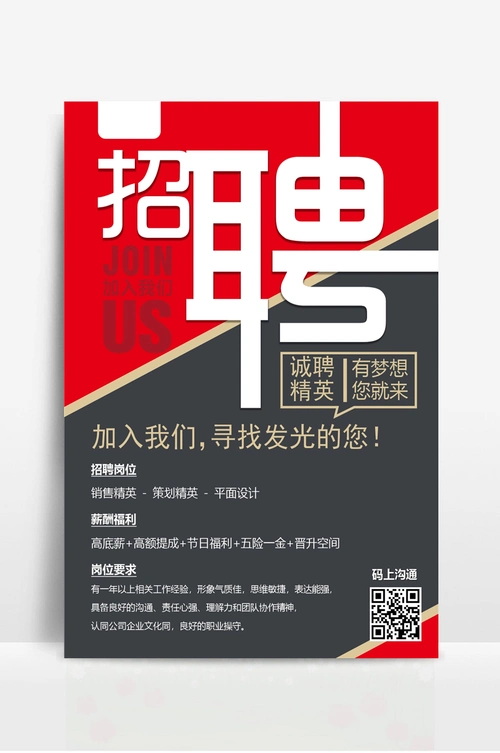 招聘海报招聘广告
