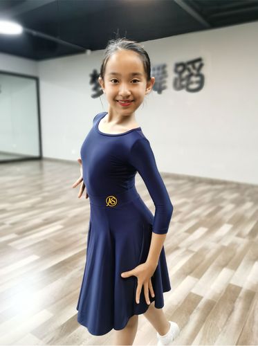 as爱尚舞网红圆领女儿儿童拉丁cbdf专业标准规定拉丁舞演出服