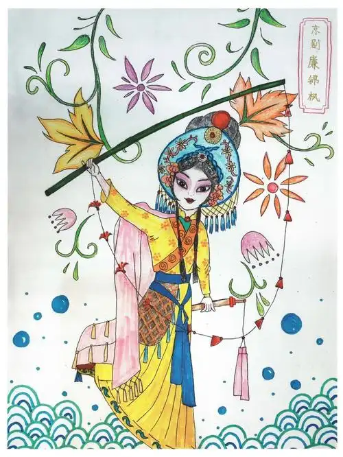 我画非遗江西省主题创作美术作品线上展第五期少儿组