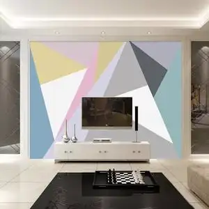 18d电视背景墙几何图形背景墙壁纸图案影视墙电视墙布装饰壁布纸