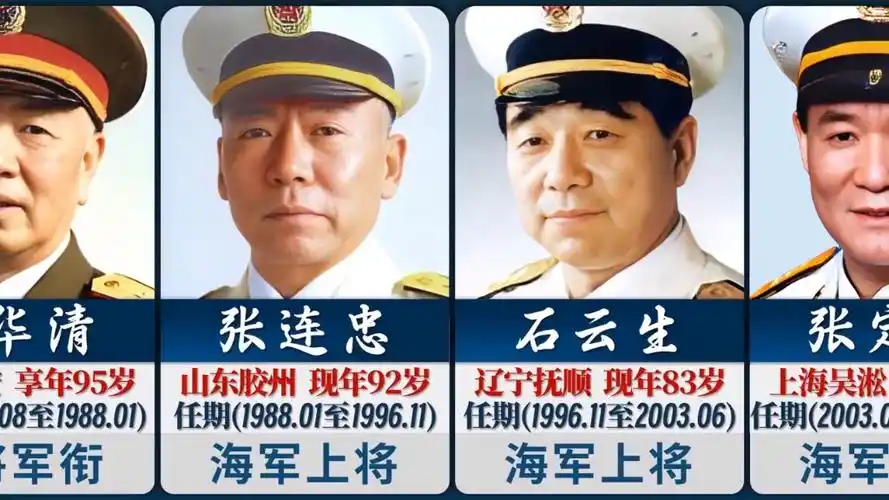 解放军海军,历任司令员!