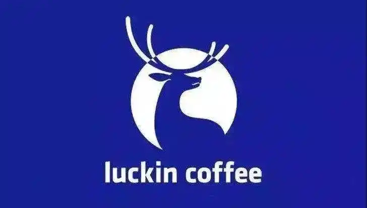 鹿头形象的logo,luckin coffee 的英文名与瑞幸咖啡的中文名,这三个