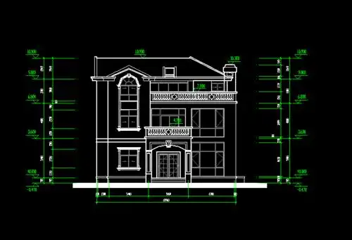 分享| 美式别墅设计工程结构cad施工图_图纸