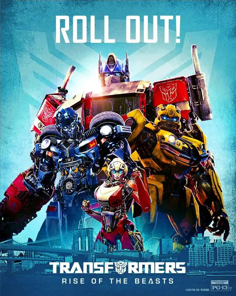 电影《变形金刚:超能勇士崛起》流媒体宣传海报欣赏.