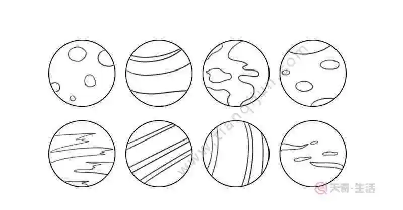 太阳系简笔画 八大行星简笔画怎么画