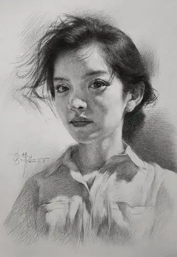 高考人物素描画成这样就对了,非常符合学院派的审美风格