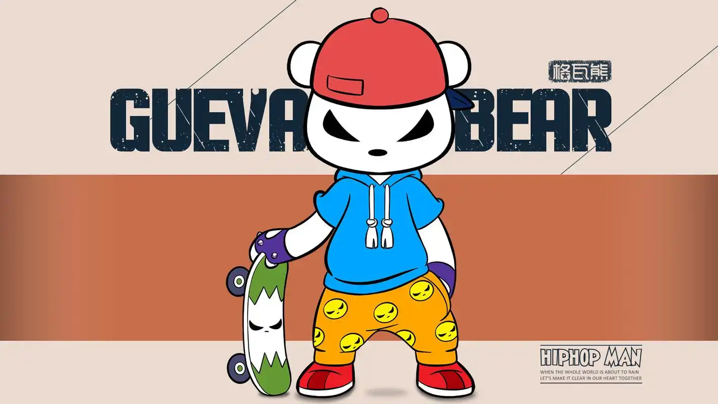 格瓦熊复古潮流超清电脑桌面图片,分辨率为1920x1080