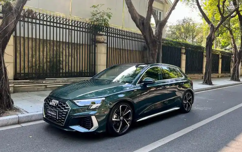 提车第二天就送到改装店 哥特兰绿奥迪a3升级作业