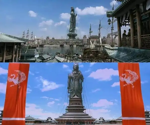 《狄仁杰之通天帝国》中高达60丈的"通天浮屠"▲武则天对佛教发展