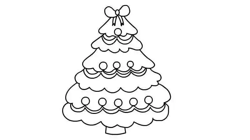 圣诞树简笔画画法圣诞树简笔画怎么画