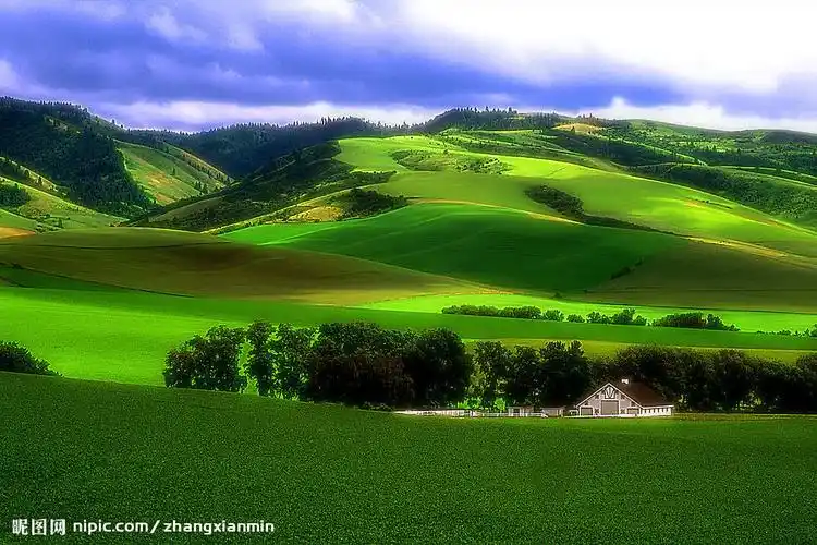 美丽的山庄摄影图__自然风景_自然景观_摄影图库_昵图网nipic.com