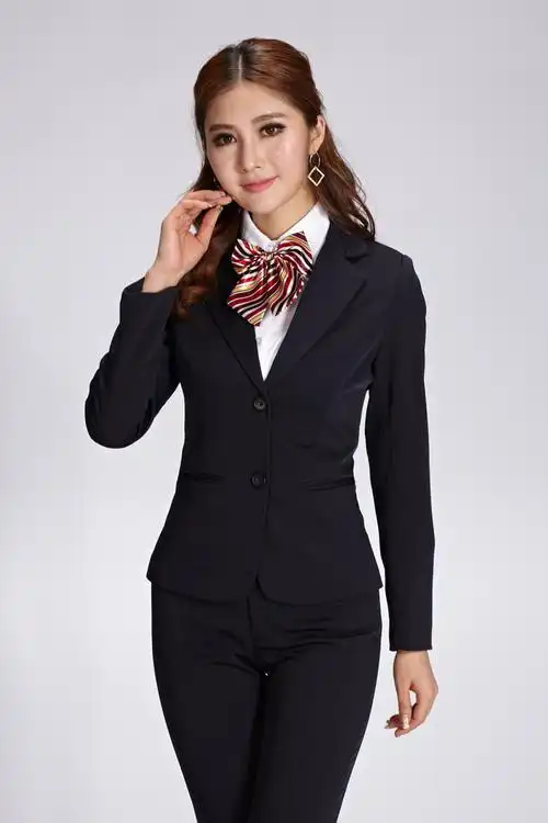 ol职业装时尚韩版职业套装修身显瘦正装工作美容女装酒店白领西装
