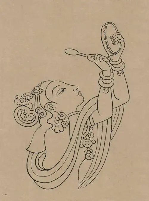 许多人痴迷的永乐宫壁画,敦煌莫高窟,克孜尔壁画线描,高清之美!