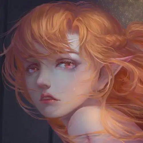 cg女头侧脸头发