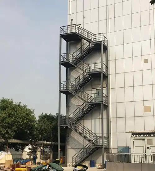 户外消防钢结构楼梯