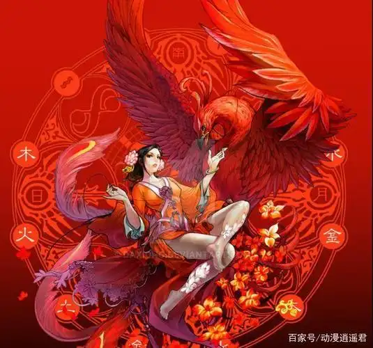 中国传统神兽的拟人,凤凰柔美貌惊天下,玄武俏皮很可爱