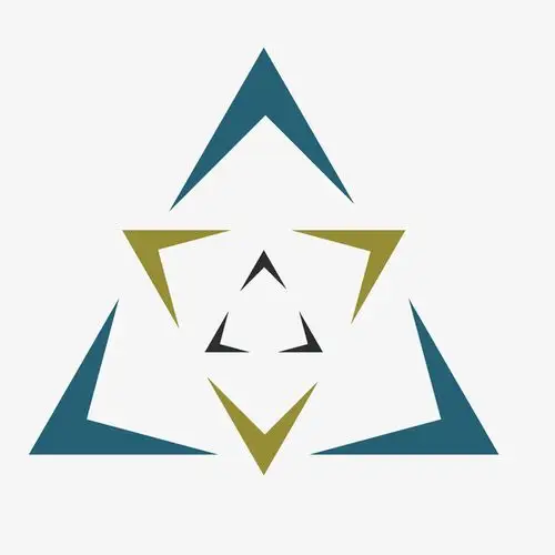 矢量渐缩彩色三角形图案免抠素材免费下载_觅元素51yuansu.com