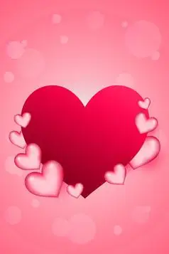 桃红色爱心粉色甜美背景图psd