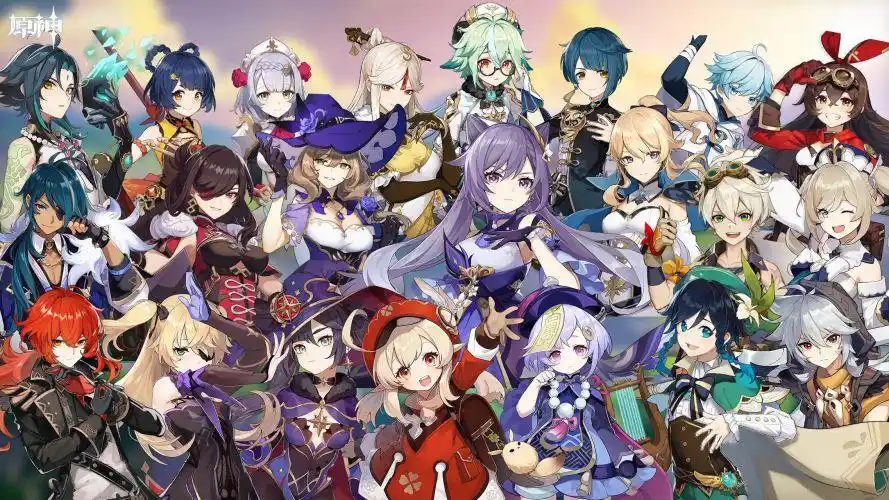 有没有像这样的全员合影壁纸呐-原神社区-米游社