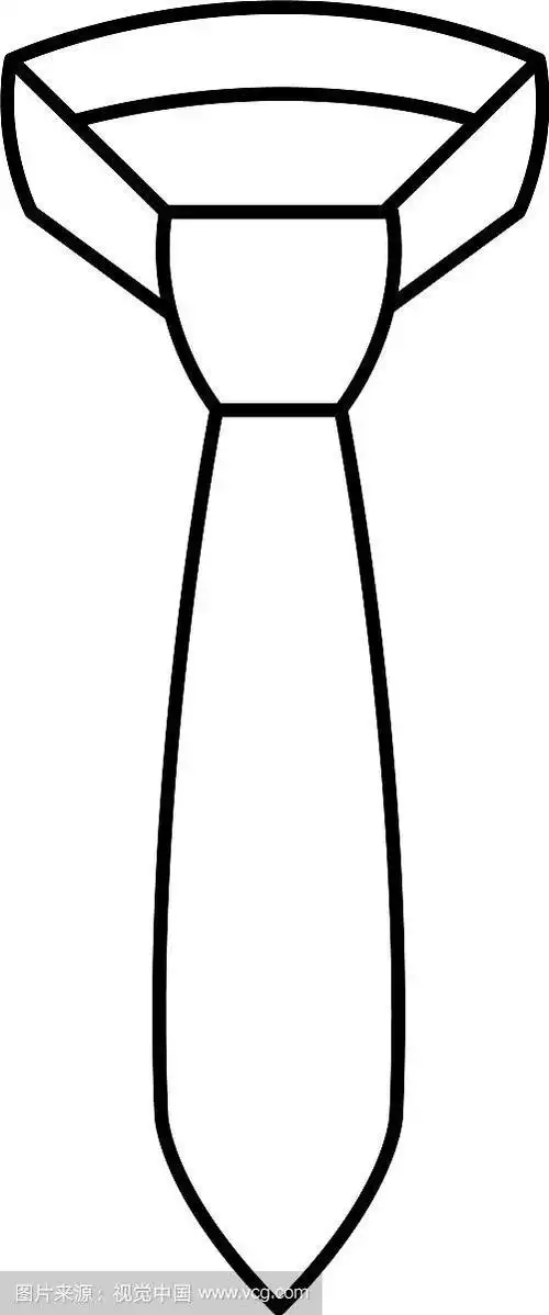 优雅的领带孤立图标