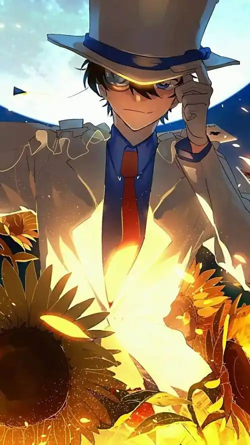 名侦探柯南怪盗基德帅就一个字