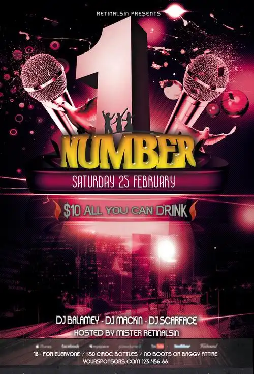 新ktv活动精美海报psd