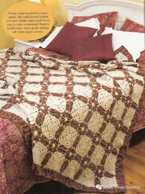 「针织作品」经典的39款针织床罩和毯子
