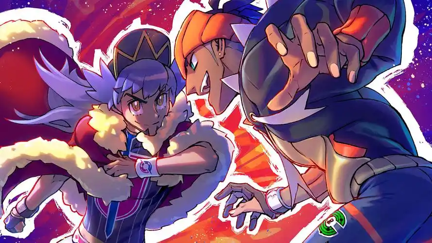 キバナとダンデ宝可梦剑盾奇巴纳