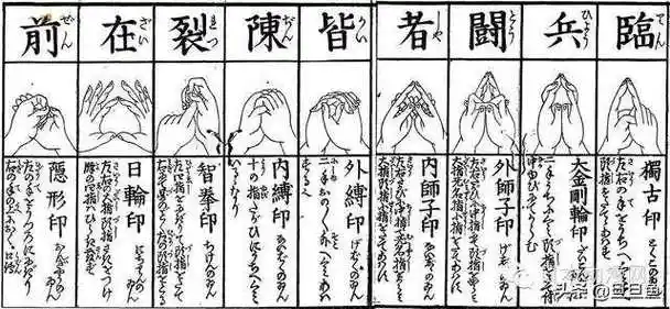 看过日本动漫《火影忍者》的人一定对"临兵斗者皆阵列在前"这句"咒语"