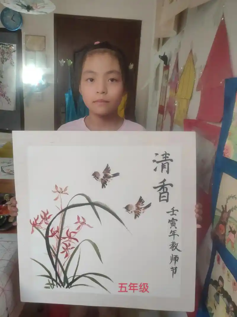 请欣赏本机构优秀小学生参赛国画作品,将来的你就会感谢现在努力 - 抖