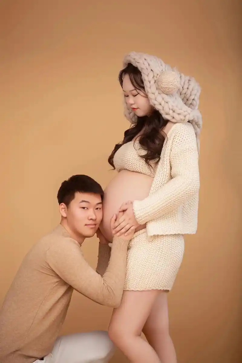 孕妇照意义不在于几张照片91 而是送给艰辛怀胎十月的自己02 - 抖