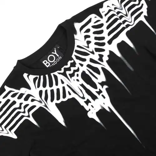 boylondon潮牌融化大鹰标男士短袖圆领t恤boyeaglesmudgetee