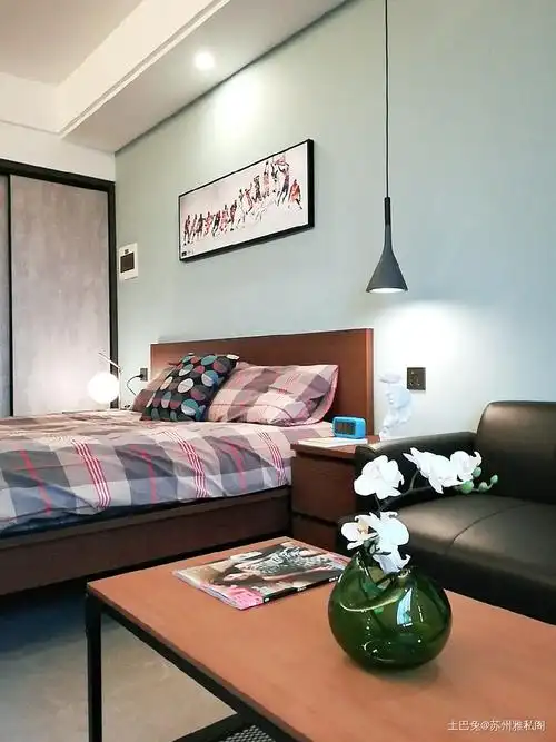 简约风卧室卧室现代简约30m05一居设计图片赏析--土巴兔装修效果图