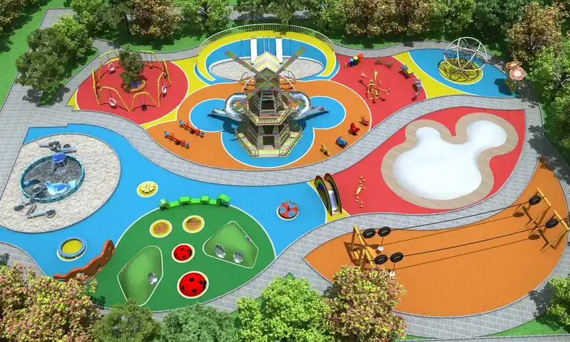 户外多功能儿童游乐园|儿童乐园规划图|【高乐迪官网】