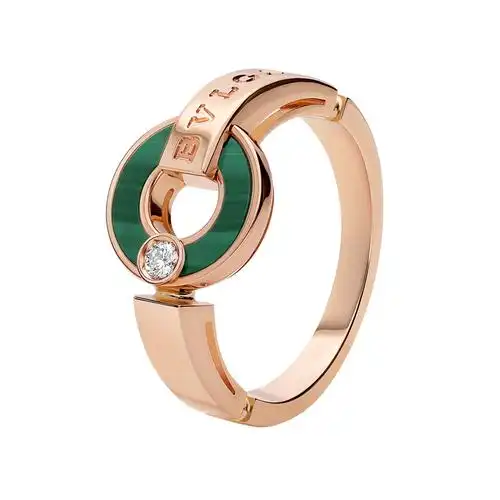 9新]bvlgari宝格丽孔雀石镶钻戒指51号 公价19900优惠券