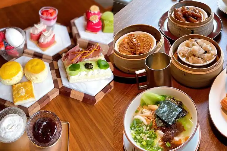 清远芊丽酒店吃自助中式早餐精致下午茶