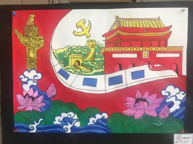 建党100周年绘画作品