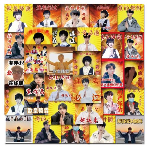 30张tnt时代少年团欧皇降临表情包贴纸刘耀文宋亚轩手账防水贴画