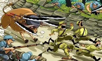 打鬼子简笔画中国解放军打日本鬼子简笔画卡通小日本鬼子简笔画日本