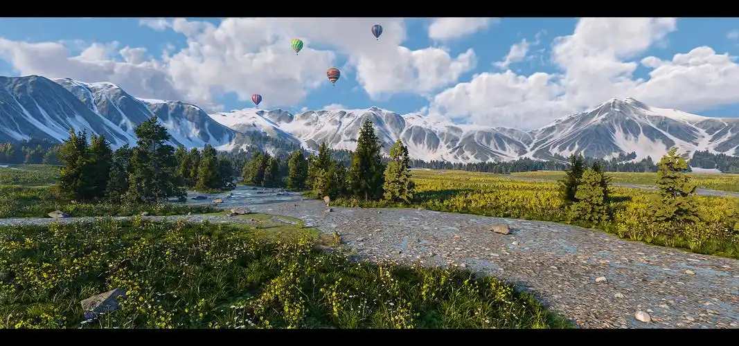 照片级ue4写实自然场景作品欣赏来自深夜小编cg文章cg资源